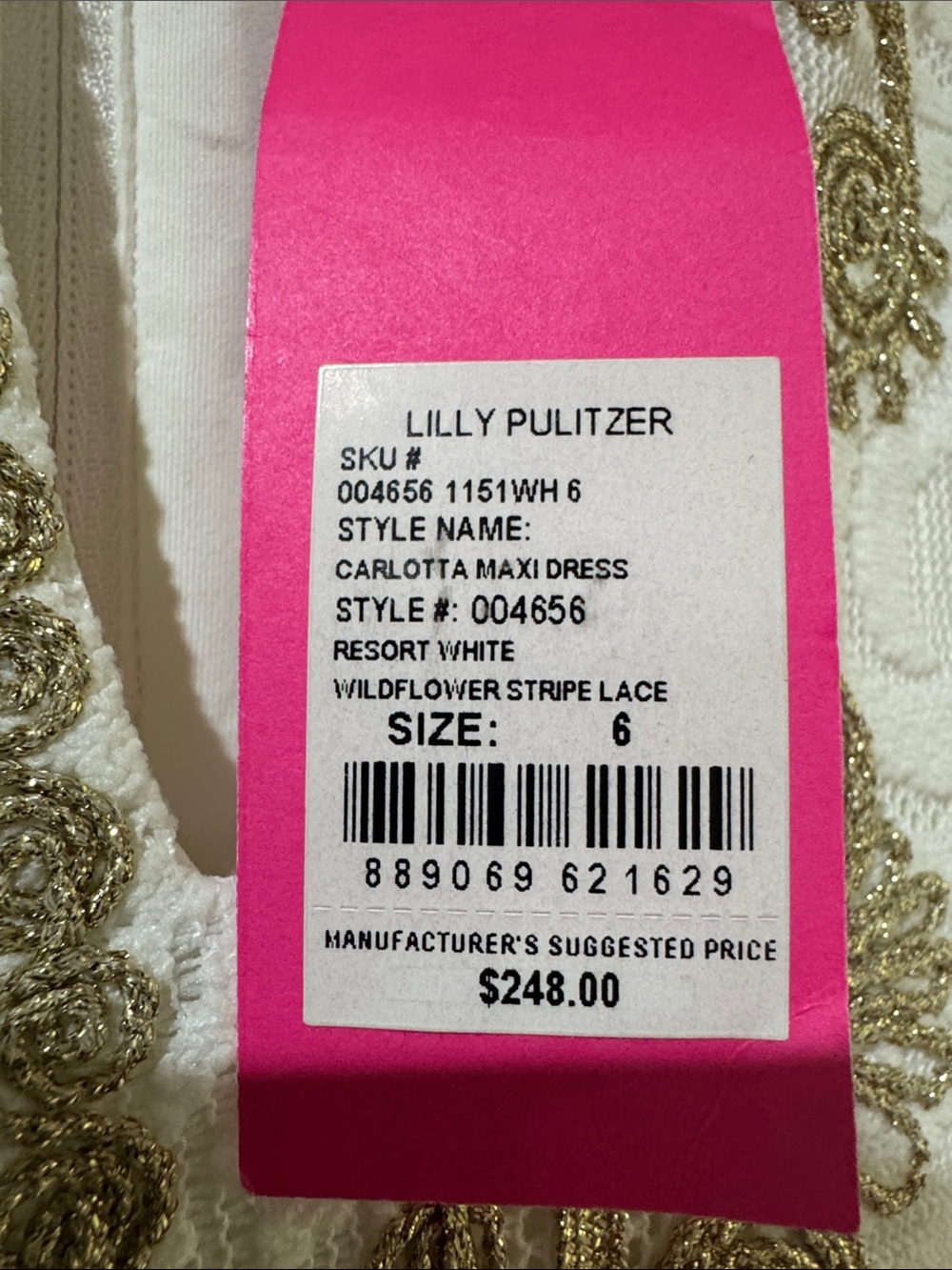 Lilly Pulitzer 6 Carlotta Maxi Dress New - Picture 3 of 8